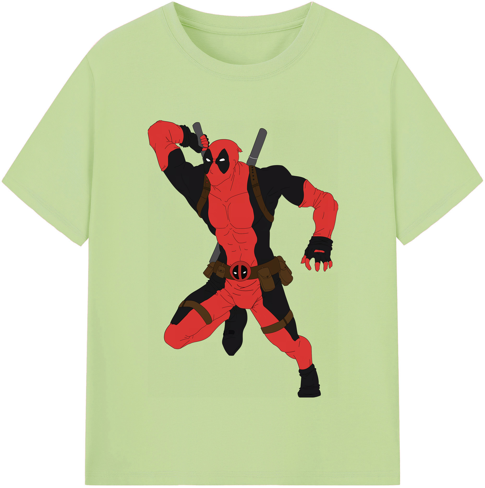 （画像用） Deadpool デッドプール 綿100％半袖Tシャツ（フロントプリント）